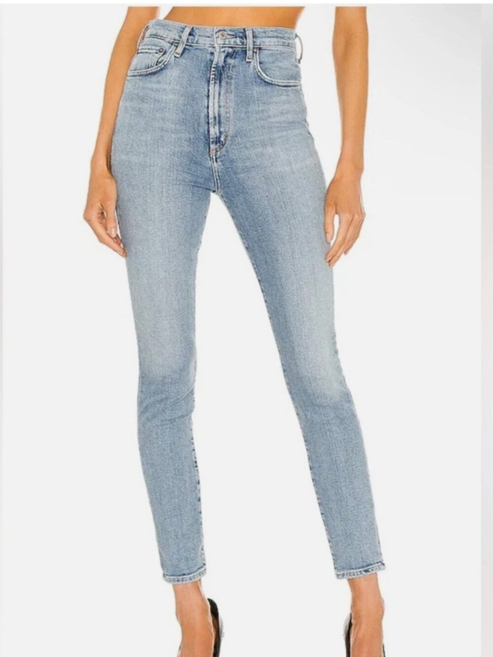 Agolde Pinch Waist High Rise Skinny Jeans 28